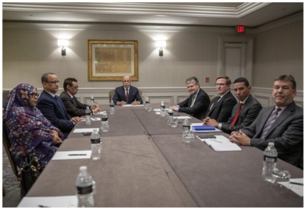 Le Président de la République reçoit en audience le PDG de Kosmos Energy Le Président de la République reçoit en audience le PDG de Kosmos Energy