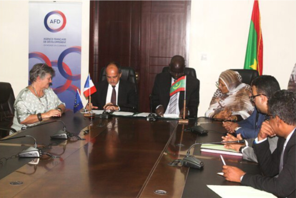 Signature, entre la Mauritanie et la France d’un accord de financement d’un projet d’appui au dispositif national de protection sociale