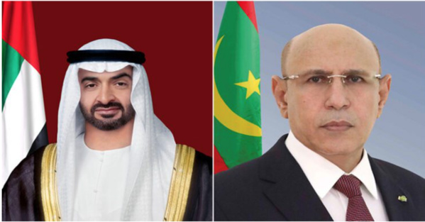 Le Président de la République reçoit un appel téléphonique du Président des Emirats Arabes Unis