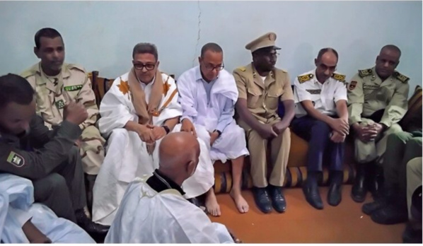 Au nom du Président de la République le wali du Hodh El Gharbi présente ses condoléances à la famille Ahel Ahmed Bennane