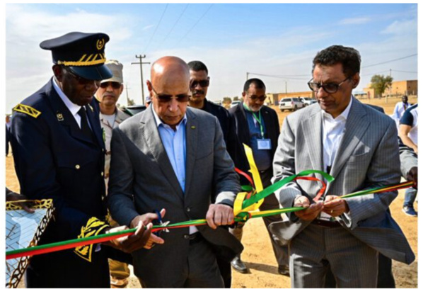 Le Président de la République inaugure le projet d’électrification de neuf villages de la moughataa de Boghé