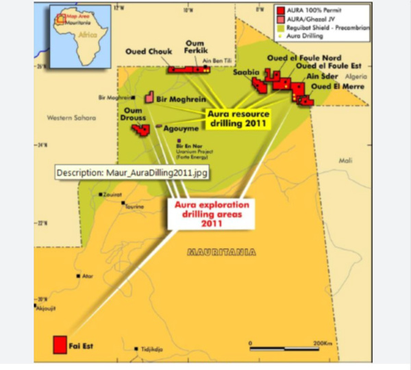 Mauritanie : signature de conventions minières avec Aura Energy pour le projet d’uranium Tiris