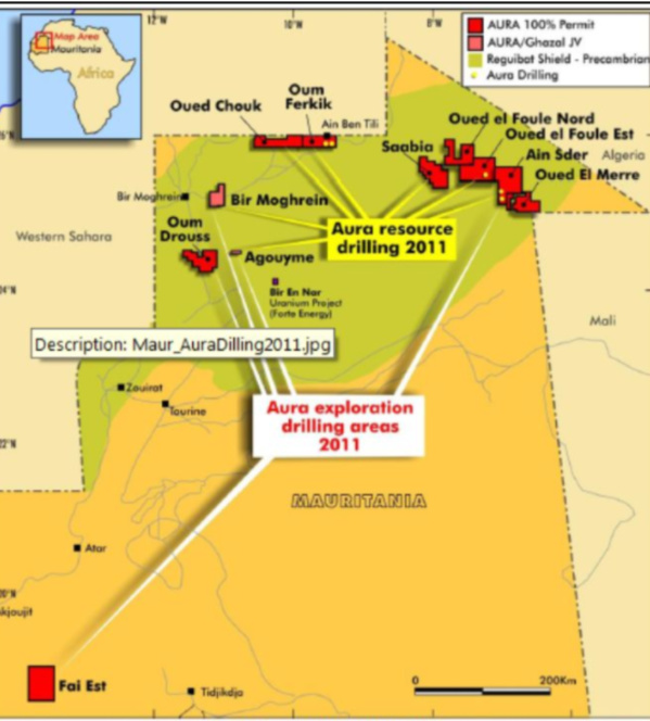 Evaluation en hausse de la production de la mine d’uranium au Tiris Zemour