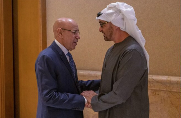 Le Président de la République s’entretient avec le Président de l’État des Émirats Arabes Unis