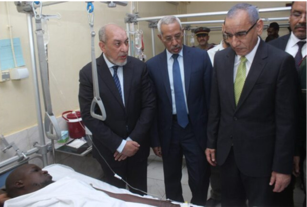 Une délégation gouvernementale s’enquiert de l’état des blessés suite à l’évasion des terroristes de la prison centrale Une délégation gouvernementale s’enquiert de l’état des blessés suite à l’évasion des terroristes de la prison centrale