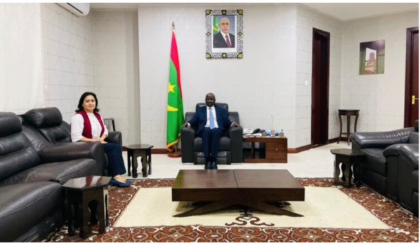 Le ministre des Affaires étrangères reçoit l’ambassadrice du Royaume d’Espagne