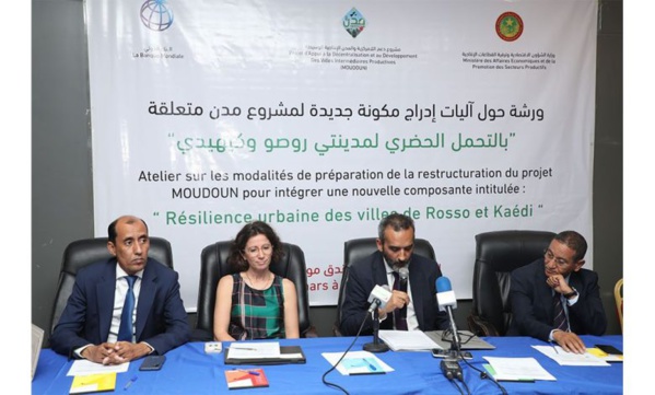 Le projet “Moudoun” organise un atelier sur la résilience urbaine pour les villes de Rosso et Kaédi Le projet “Moudoun” organise un atelier sur la résilience urbaine pour les villes de Rosso et Kaédi