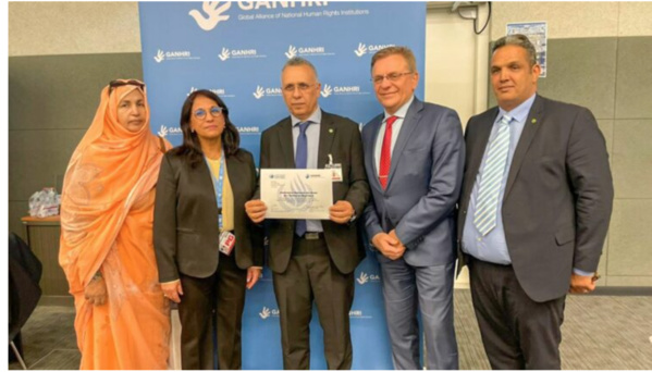 La Mauritanie reçoit officiellement le Statut (A) de l’alliance globale des Institutions Nationales des droits de l’homme.