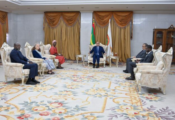 Le Président de la République reçoit une mission des Nations Unies Le Président de la République reçoit une mission des Nations Unies