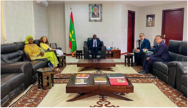 Le ministre des Affaires Étrangères reçoit la Coordonnatrice du SNU en Mauritanie Le ministre des Affaires Étrangères reçoit la Coordonnatrice du SNU en Mauritanie