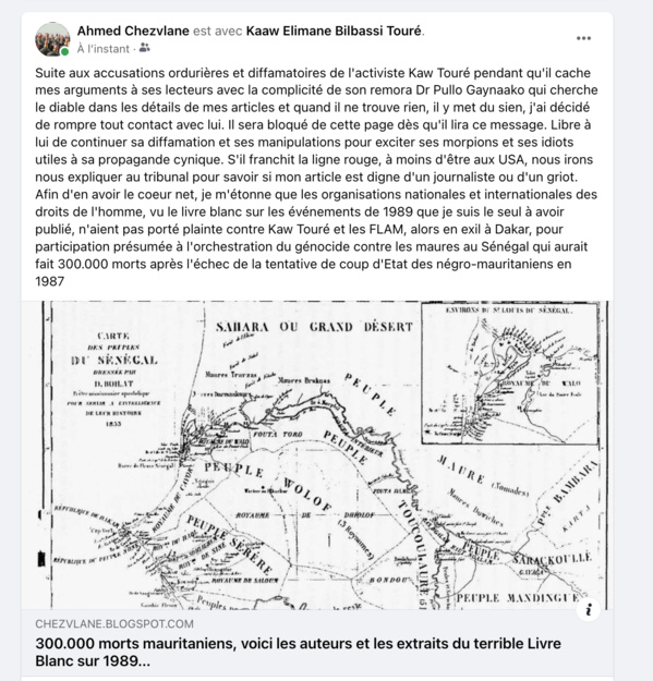 Affaire Meguett suite et fin : pour G.H et l’ambassade britannique à Nouakchott, ma réponse au flamiste Dr Pullo Gaynaako 