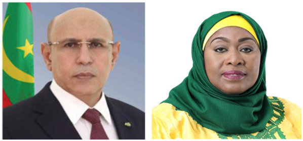 Le Président de la République félicite la Présidente de Tanzanie