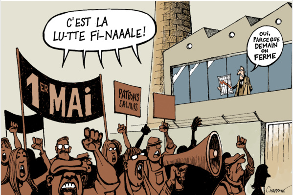 Un groupe constitué de 5 centrales syndicales commémore la Journée internationale du travail Un groupe constitué de 5 centrales syndicales commémore la Journée internationale du travail