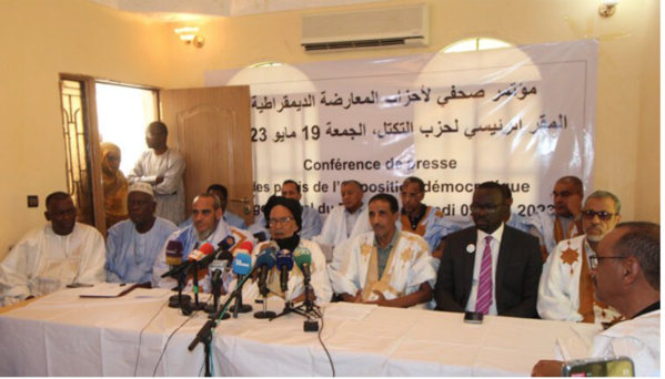 Des partis de l’opposition démocratique organisent une conférence de presse Des partis de l’opposition démocratique organisent une conférence de presse