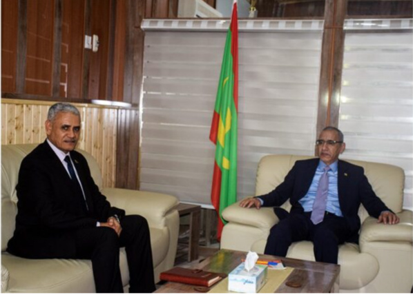 Le ministre de l’Intérieur reçoit l’ambassadeur Libye en Mauritanie