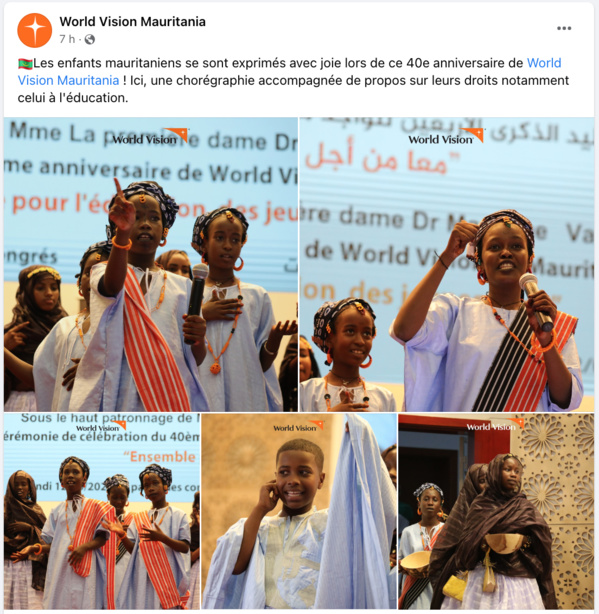 World Vision commémore 40 ans d’activités en Mauritanie