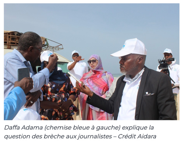 Brèches sur le littoral, l’Association des Journalistes Amis du Littoral constate l’ampleur de la menace sur Nouakchott Brèches sur le littoral, l’Association des Journalistes Amis du Littoral constate l’ampleur de la menace sur Nouakchott