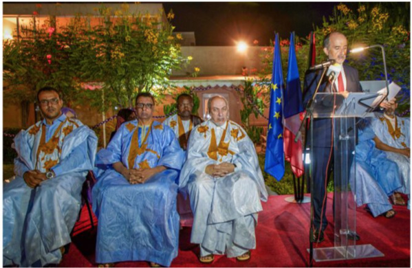 Célébration de la fête nationale de la France : SEM Alexandre Garcia déclare que la Mauritanie « fait figure d’exception parmi ses voisins d’Afrique de l’Ouest », en matière de gestion de la dette. Célébration de la fête nationale de la France : SEM Alexandre Garcia déclare que la Mauritanie « fait figure d’exception parmi ses voisins d’Afrique de l’Ouest », en matière de gestion de la dette.