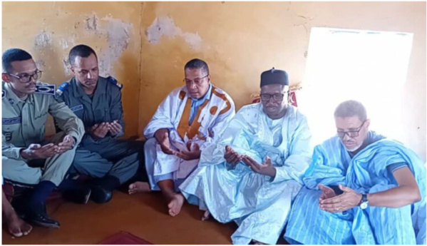 Au nom du Président de la République, le wali du Hodh El Gharbi présente les condoléances à la famille d’Ehel Sidi Mohamed