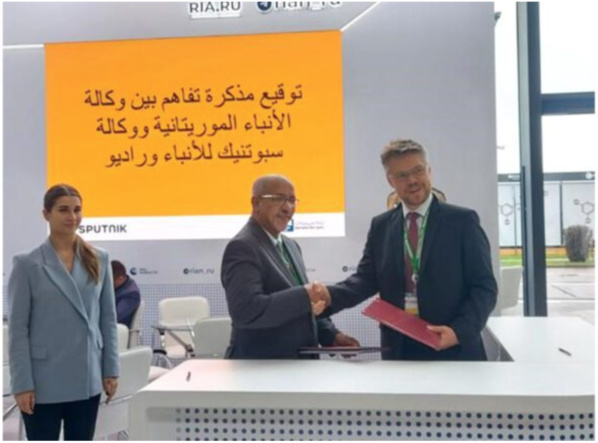L’Agence Mauritanienne d’Information signe un mémorandum avec deux institutions médiatiques russes L’Agence Mauritanienne d’Information signe un mémorandum avec deux institutions médiatiques russes