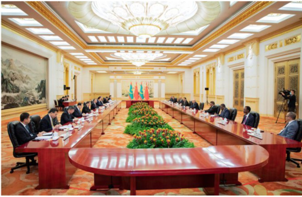 Après la rencontre avec le Président de la République, le président du Conseil d’Etat chinois donne des instructions pour entamer immédiatement les études en vue de la réalisation de l’assainissement à Nouakchott Après la rencontre avec le Président de la République, le président du Conseil d’Etat chinois donne des instructions pour entamer immédiatement les études en vue de la réalisation de l’assainissement à Nouakchott