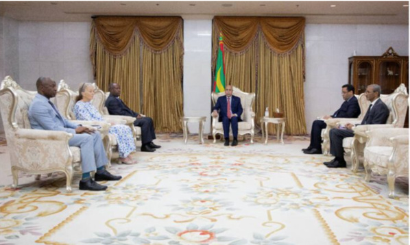 Le Président de la République reçoit le représentant spécial du Secrétaire général des Nations Unies en Afrique de l’Ouest et au Sahel Le Président de la République reçoit le représentant spécial du Secrétaire général des Nations Unies en Afrique de l’Ouest et au Sahel