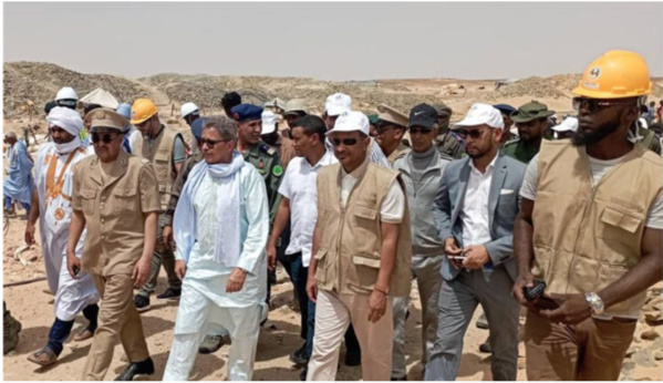 Le directeur général de Maaden Mauritanie visite des sociétés et chantiers d’orpaillage à Chami