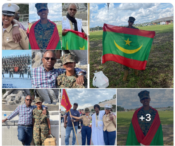 L’officier Fatma Semane devient la première femme d’origine mauritanienne à intégrer avec brio les Marines américaines