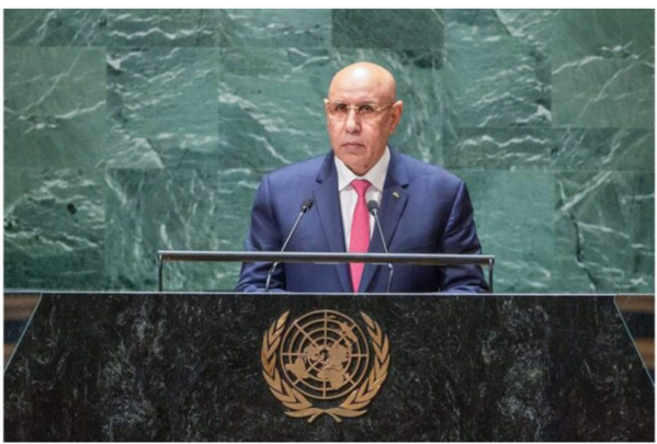 Le Président de la République à la 78ème session ordinaire de l’Assemblée générale de l’ONU : « La Mauritanie a fait de l’atteinte des ODD la ligne directrice de son développement » Le Président de la République à la 78ème session ordinaire de l’Assemblée générale de l’ONU : « La Mauritanie a fait de l’atteinte des ODD la ligne directrice de son développement »