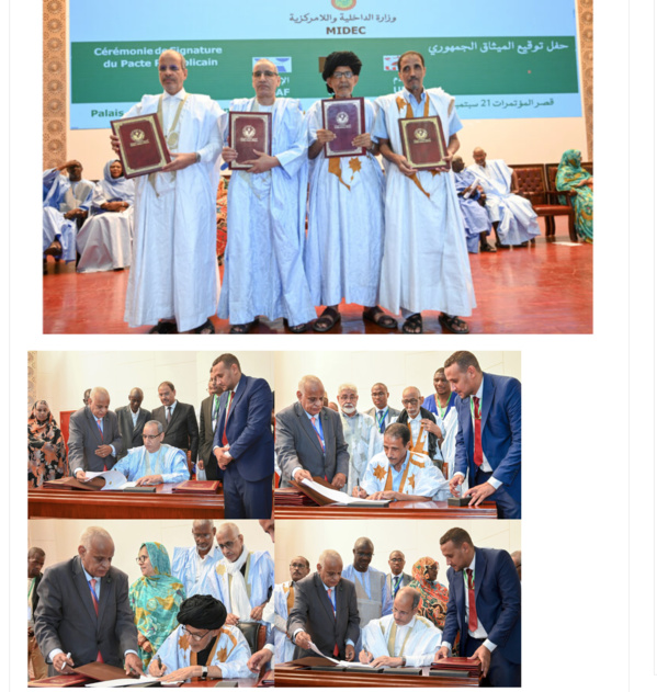 Climat politique : Majorité et Opposition signent un Pacte Républicain Climat politique : Majorité et Opposition signent un Pacte Républicain