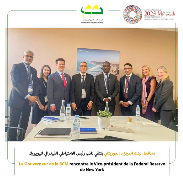La Réserve Fédérale de New York loue les politiques de la Banque Centrale de Mauritanie