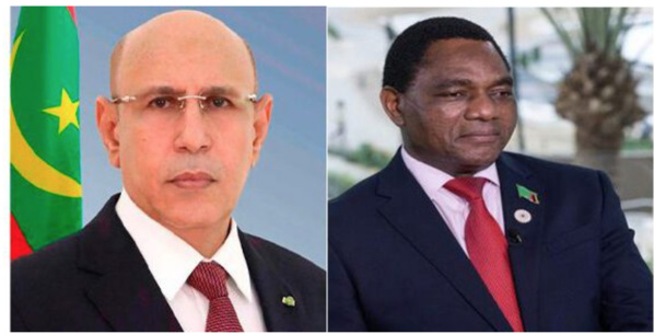Le Président de la République félicite son homologue zambien Le Président de la République félicite son homologue zambien