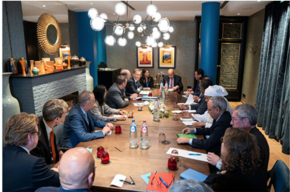 Le Président de la République reçoit une délégation d’hommes d’affaires européens Le Président de la République reçoit une délégation d’hommes d’affaires européens