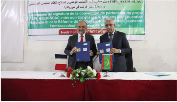 Signature d’un accord de partenariat et de coopération entre le secteur de l’Éducation et l’ambassade de France Signature d’un accord de partenariat et de coopération entre le secteur de l’Éducation et l’ambassade de France