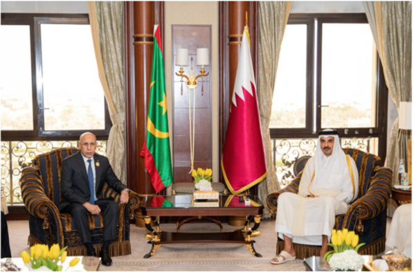 Le Président de la République s’entretient avec l’Émir du Qatar Le Président de la République s’entretient avec l’Émir du Qatar