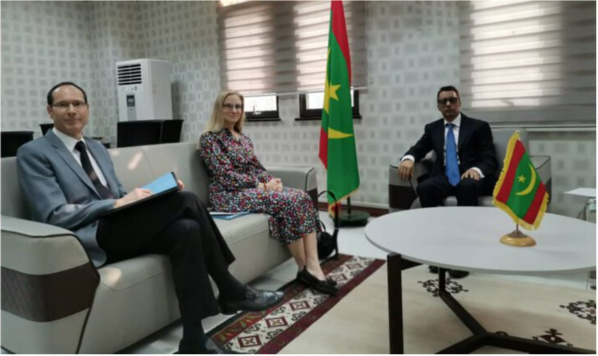 Le ministre de l’Économie reçoit l’ambassadrice des États unis accréditée en Mauritanie Le ministre de l’Économie reçoit l’ambassadrice des États unis accréditée en Mauritanie