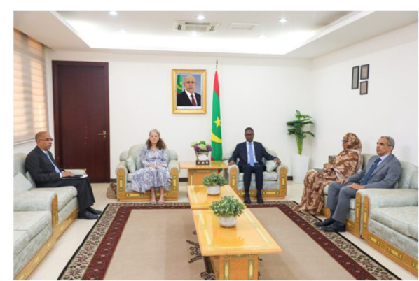 Le Premier ministre reçoit la coordinatrice résidente en Mauritanie du système de l’ONU Le Premier ministre reçoit la coordinatrice résidente en Mauritanie du système de l’ONU