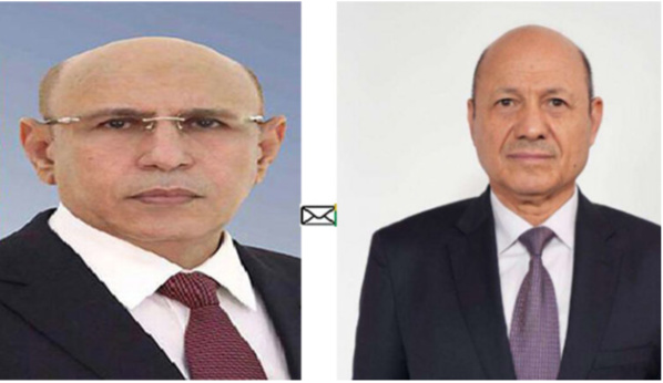 Le Président de la République réitère la volonté de la Mauritanie de renforcer ses liens de coopération avec la République du Yémen