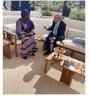 Le Président de la République s’entretient avec la vice-présidente du Bénin Le Président de la République s’entretient avec la vice-présidente du Bénin