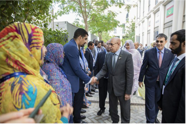 Le Président de la République visite le pavillon de la Mauritanie à l’Expo 28