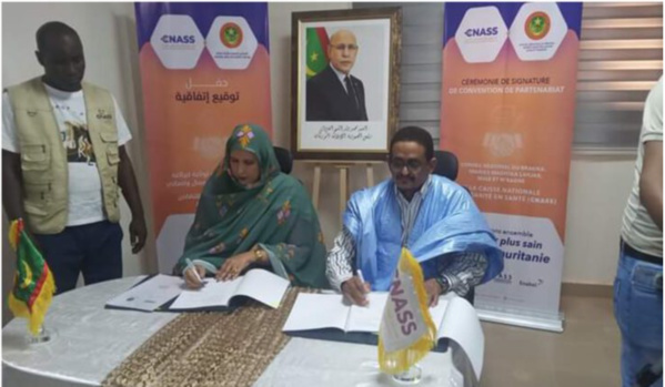 Signature d’un partenariat entre la CNAS, le Conseil régional et certaines communes du Brakna Signature d’un partenariat entre la CNAS, le Conseil régional et certaines communes du Brakna