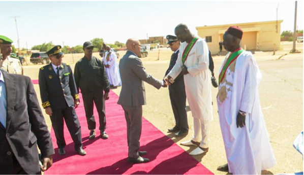 Départ du Président de la République de Kaédi Départ du Président de la République de Kaédi