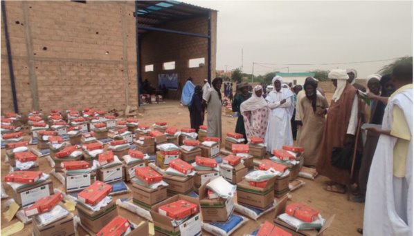 Distribution à Boghé de 500 paniers alimentaires aux sinistrés des inondations