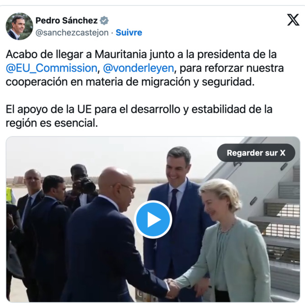 L’UE va débloquer une enveloppe de 200 millions d’euros pour aider la Mauritanie à bloquer les canots de migrants L’UE va débloquer une enveloppe de 200 millions d’euros pour aider la Mauritanie à bloquer les canots de migrants