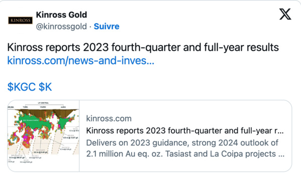 La plus grande mine d’or de Mauritanie a livré 17,6 tonnes d’or en 2023, en hausse de 15 % La plus grande mine d’or de Mauritanie a livré 17,6 tonnes d’or en 2023, en hausse de 15 %