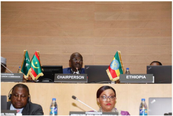 Le ministre des Affaires étrangères préside la 22e session extraordinaire du Conseil exécutif de l’Union africaine