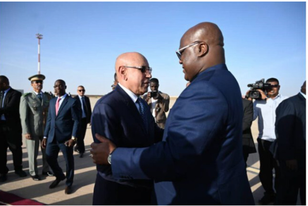 Le président de la République démocratique du Congo entame une visite d’amitié et de travail en Mauritanie Le président de la République démocratique du Congo entame une visite d’amitié et de travail en Mauritanie