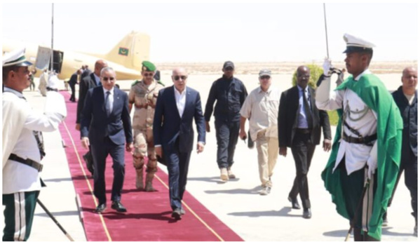 Le Président de la République regagne la capitale à l’issue d’une visite à Nebaghiya dans la wilaya du Trarza