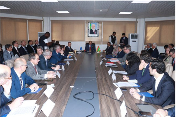 Le ministre du Pétrole s’entretient avec une délégation de l’UE Le ministre du Pétrole s’entretient avec une délégation de l’UE