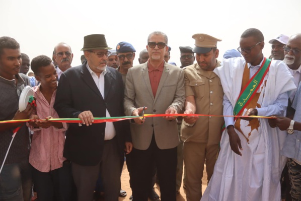 Gorgol: le Délégué Général de TAAZOUR inaugure le collège d'El Hela  et s'engage à étudier les problèmes liés à l'accès de la commune de Melzem Teichet à l'eau